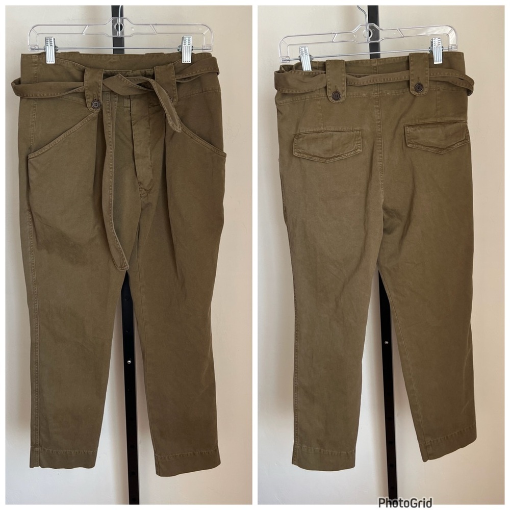 Etoile Isabel Marant Green Tie Pants Size 0